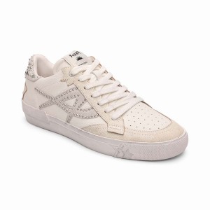 Beige Ash Moonlight Studs Vintage Women Sneakers | 381304-551