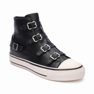 Black Ash Virgin High-Top Women Sneakers | 713061-410