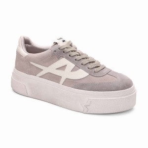 Grey Ash Starmoon Suede Platform Women Sneakers | 885718-764