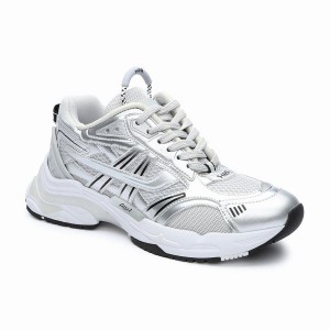 Silver Ash Race Fashion Women Sneakers | 702821-493
