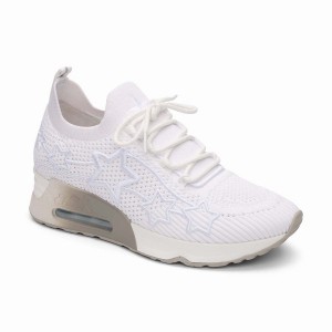 White Ash Lunatic Star Knit Women Sneakers | 077559-593