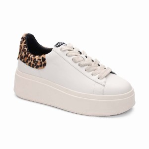 White Ash Moby Leopard Platform Women Sneakers | 599660-512