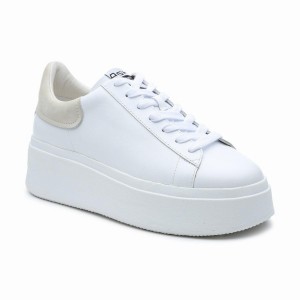 White Ash Moby Platform Women Sneakers | 161809-958